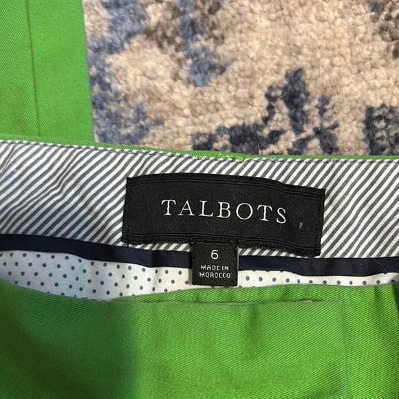 Talbots Green Trousers Vibrant Straight Leg - Picture 2 of 7